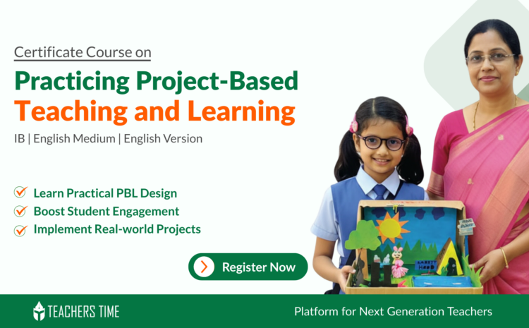Certificate Course on Project Based Learning
