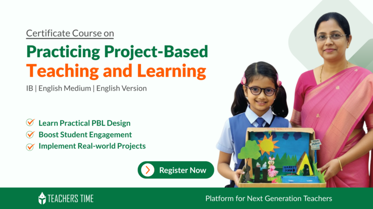Certificate Course on Project Based Learning