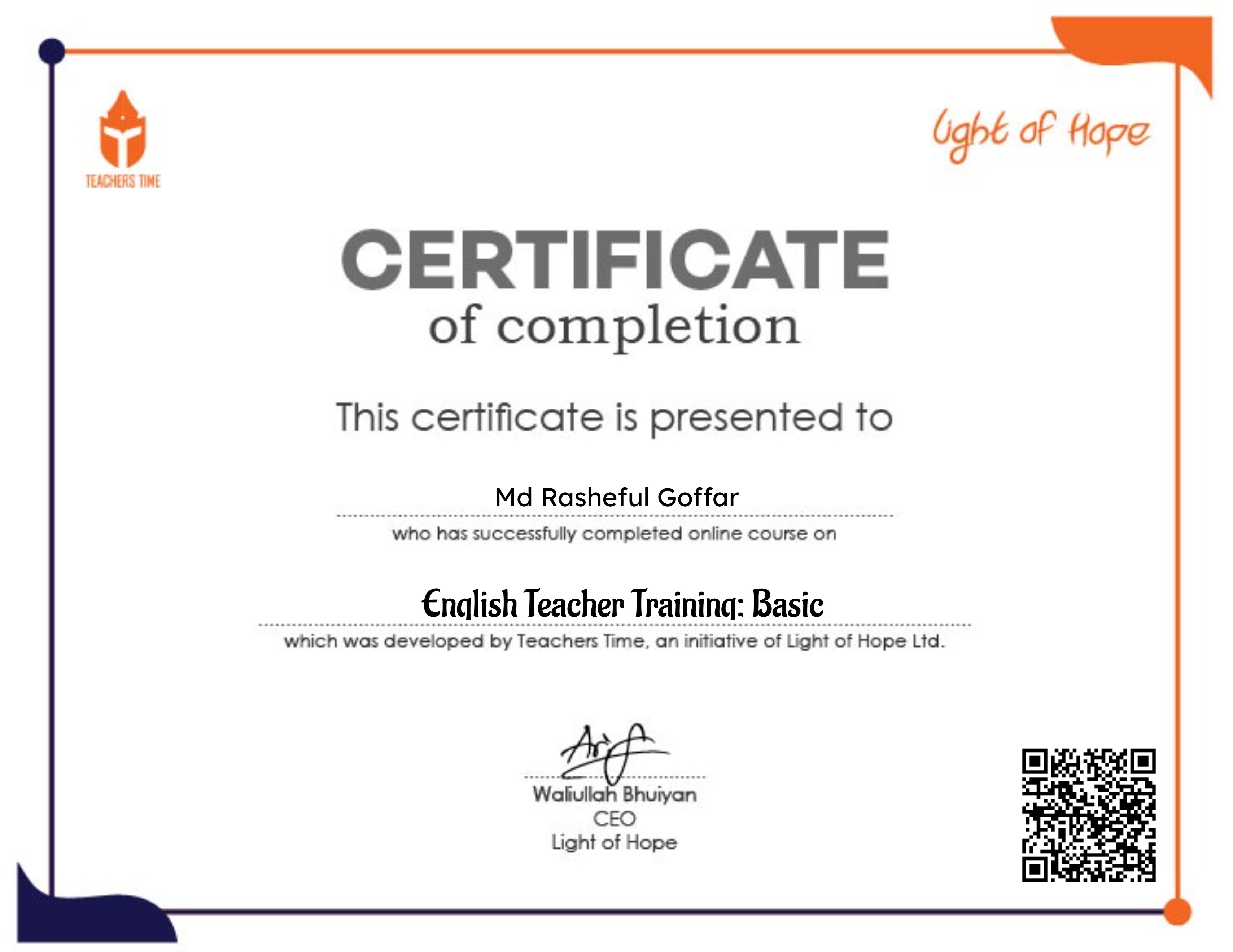 English Teacher Training: Basic